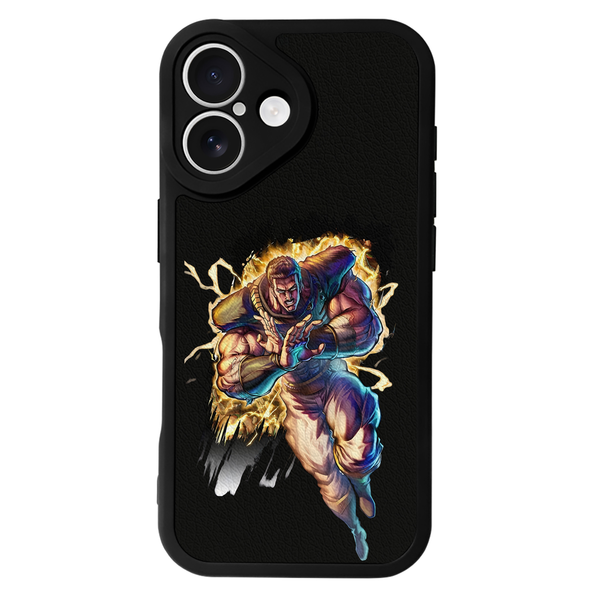 （画像用） 北斗の拳 Fist of the North Star 【iPhone 16シリーズ対応】シリコンスマホケース（レザー調） 材質：シリコン